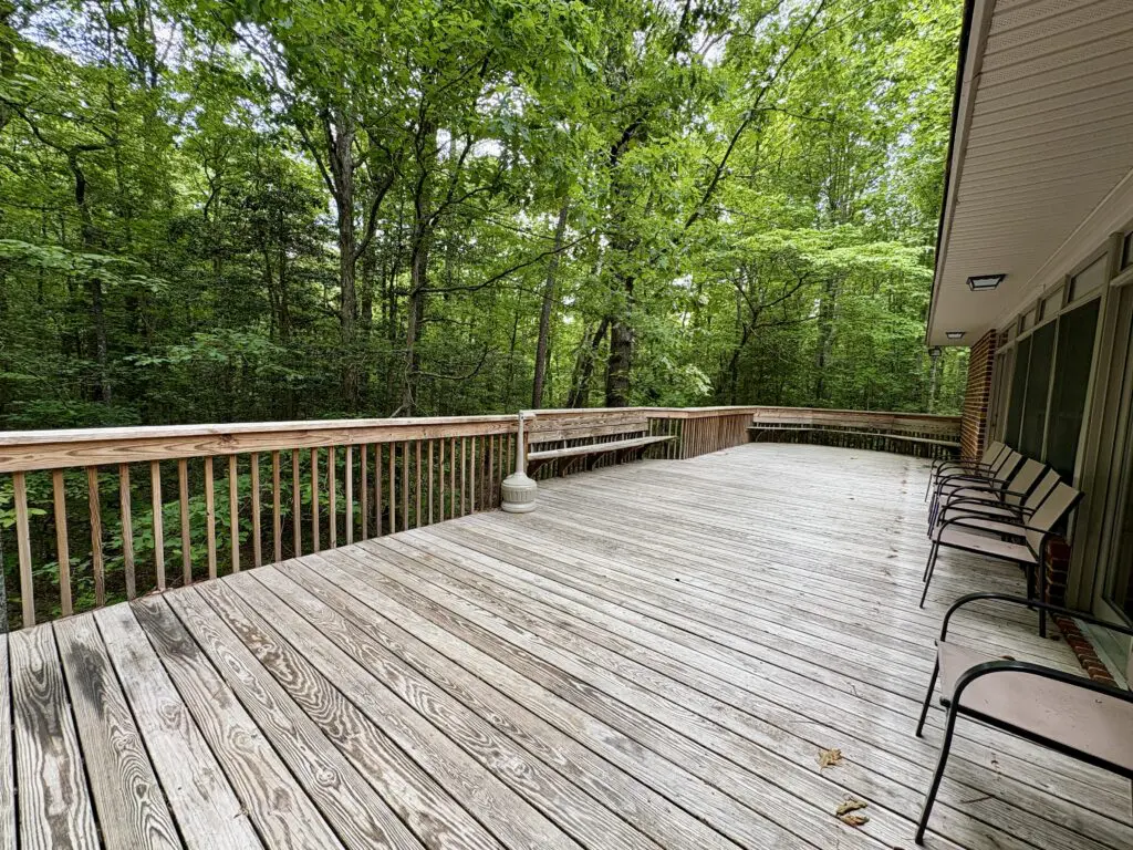 Lodging &Amp; Accommodations 22 Wooden Deck Attached To Holly Cottage At Williamsburg Christian Retreat Center In Williamsburg, Virginia