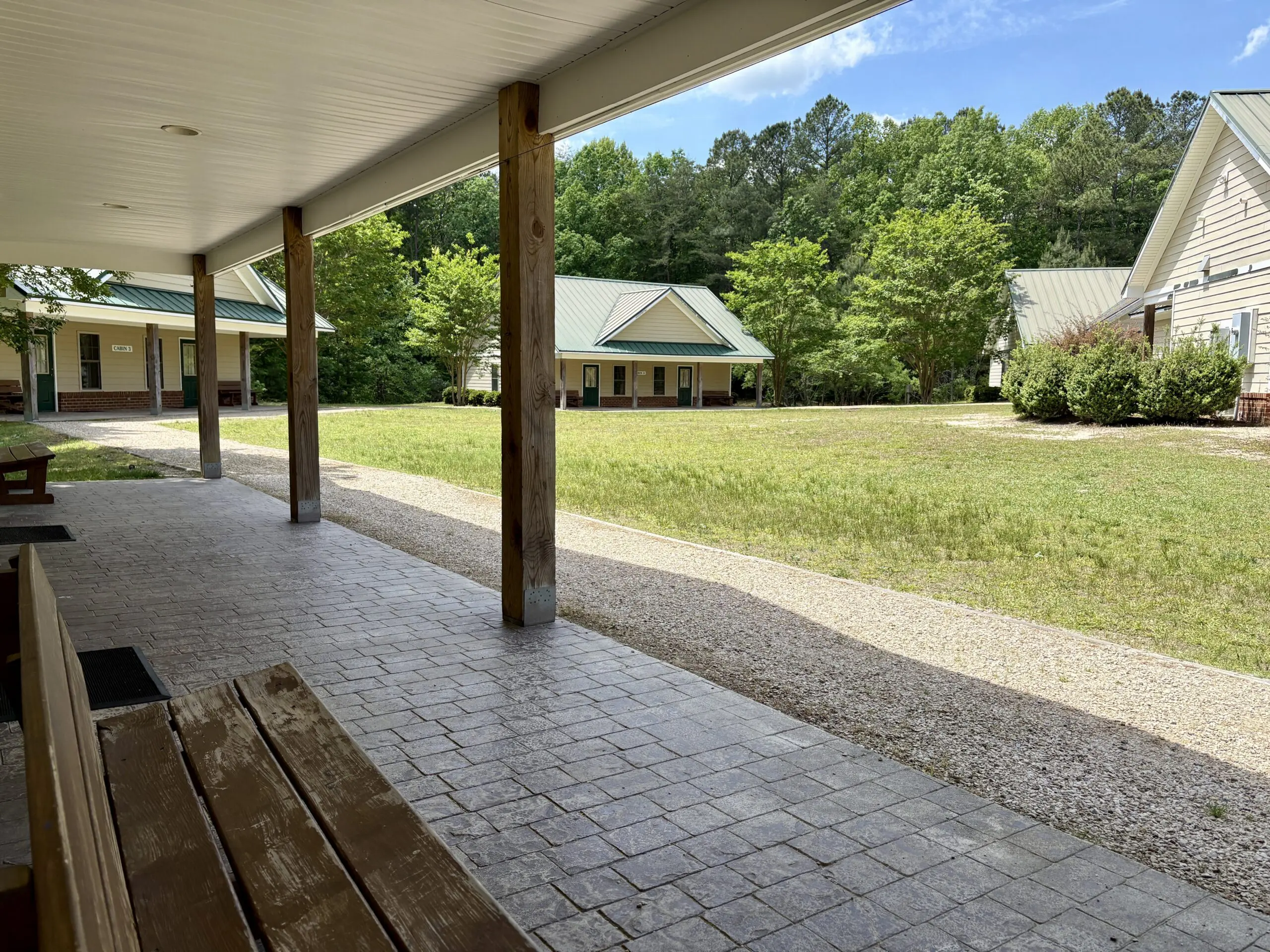 Lodging &Amp; Accommodations 40 Cabin Village Courtyard And Lodging At Williamsburg Christian Retreat Center In Williamsburg, Virginia