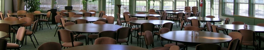 Buffet Meals In The Dining Hall At Williamsburg Christian Retreat Center