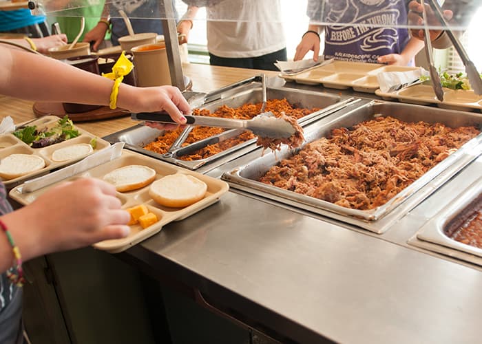 Retreat Meals Served Buffet-Style At Wcrc In Williamsburg, Virginia