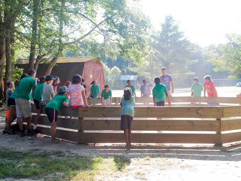 Children Enjoying Free Activities Like The Gaga Ball Pit During A Youth Retreat At Wcrc