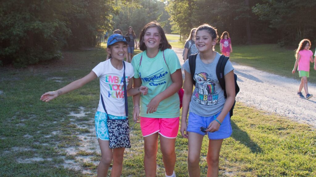 Friends Together At Christian Overnight Summer Camp